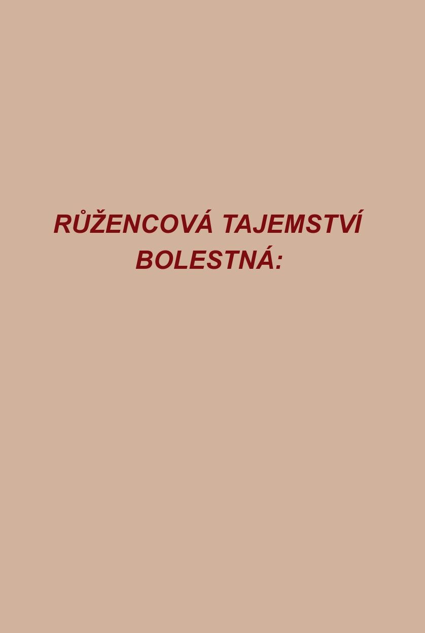 RŮŽENCOVÁ TAJEMSTVÍ